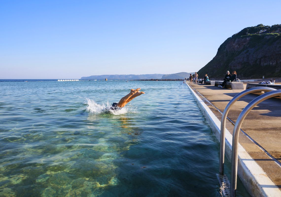 Merewether Ocean Baths in Newcastle